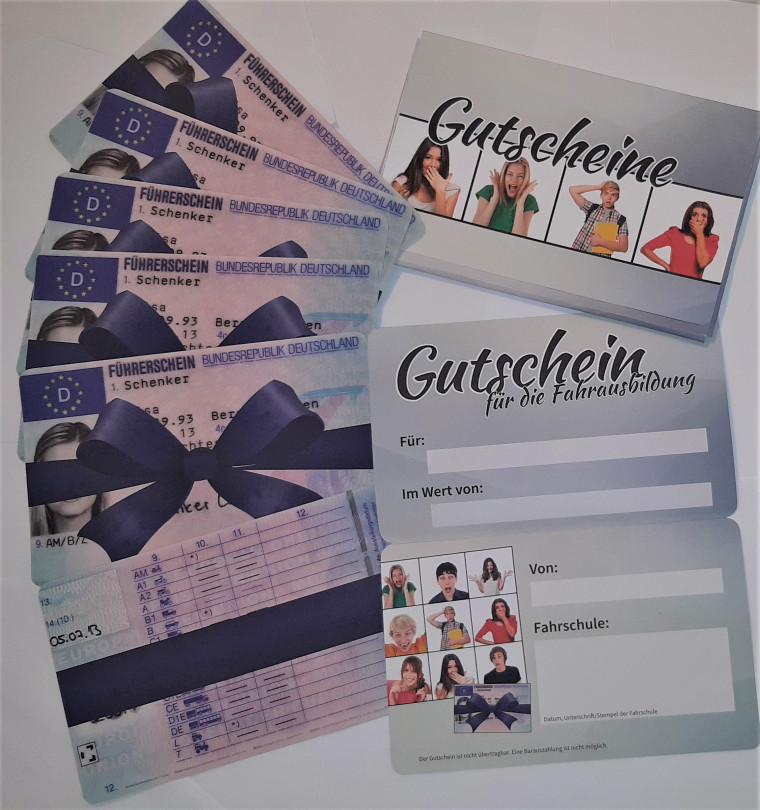 Gutscheine für unsere Fahrschüler